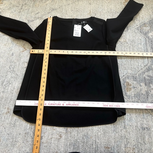 BOGNER NWT Judy Black Snap Cuff Blouse Black Women's Top Size 12 Outdoors Snow - Picture 5 of 6